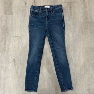Madewell High Rise 10” skinny blue jeans size 26P